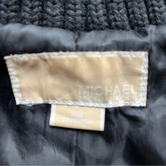 Michael Kors Black Leather Jacket size M - Picture 5 of 9
